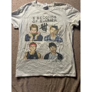 5 Seconds of Summer 2014 Tour Tshirt Small Band 5SOS